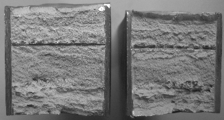 fracture test revealing lack of fusion and porosity